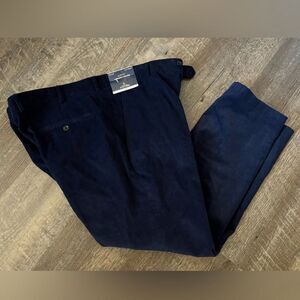 Stafford Slim Fit Flat Front Corduroy Trouser- Size-40x30